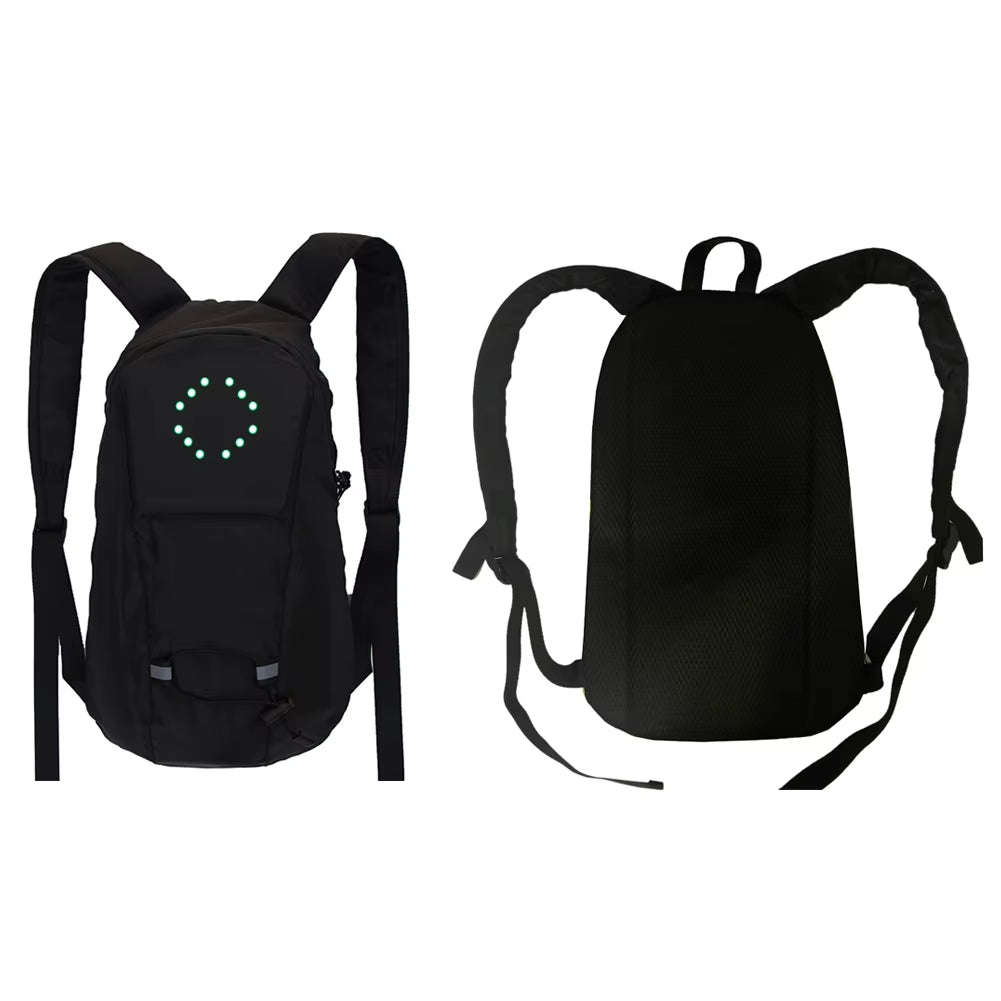 Cycling MTB Bag Safety LED Turn Signal Light Bicycle Running Camping Backpacks