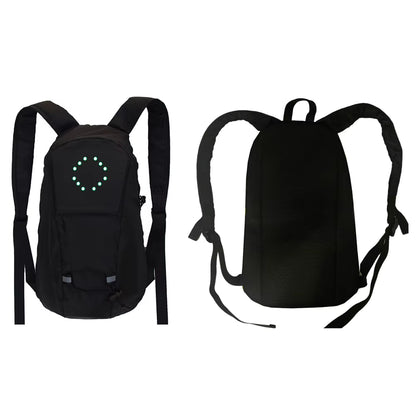 Cycling MTB Bag Safety LED Turn Signal Light Bicycle Running Camping Backpacks