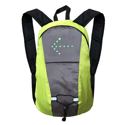 Cycling MTB Bag Safety LED Turn Signal Light Bicycle Running Camping Backpacks