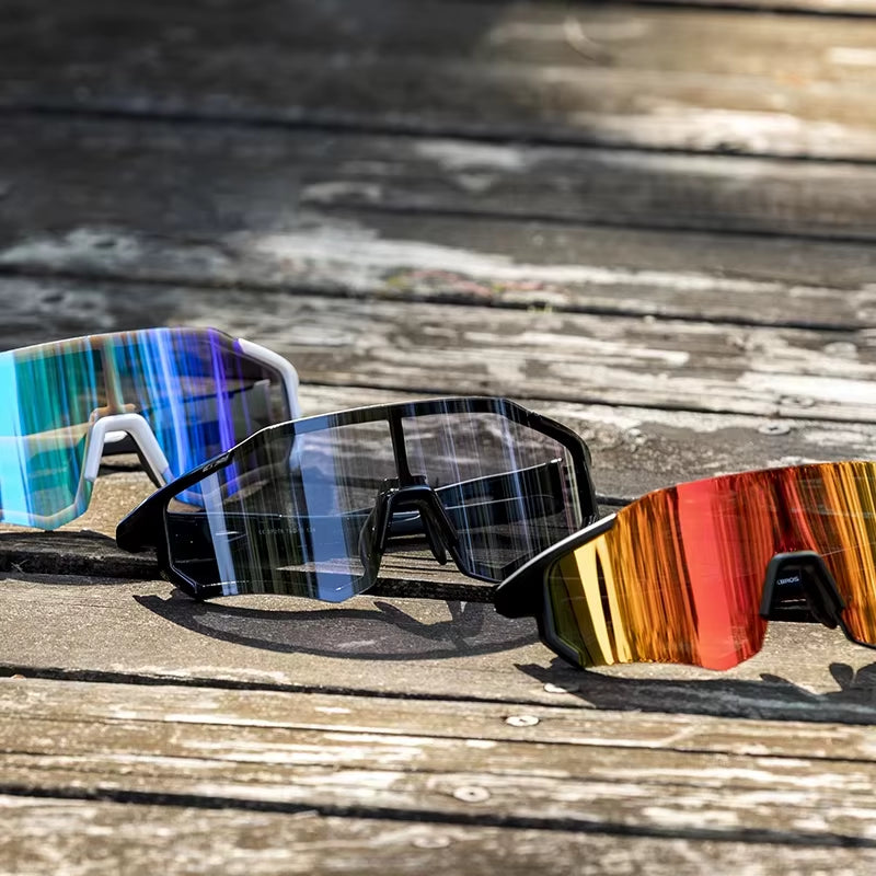 Bicycle Glasses Photochromic Polarized Lens UV400 Protection Sports Eyewear for Skiing Fishing Climbing Bicycle Goggles