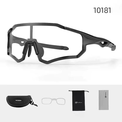 Bicycle Glasses Photochromic Polarized Lens UV400 Protection Sports Eyewear for Skiing Fishing Climbing Bicycle Goggles