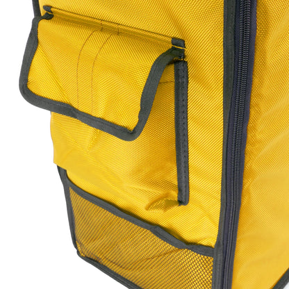 Thermal Delivery Backpack - 35L Insulated Black & Yellow for Bike Couriers