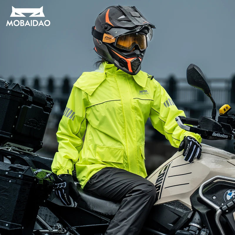 Premium Cycling Rain Suit - Waterproof Jacket & Pants Set