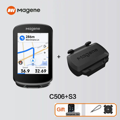 Magene C506 Touchscreen GPS Bike Computer - 2.4" Color Display with Navigation