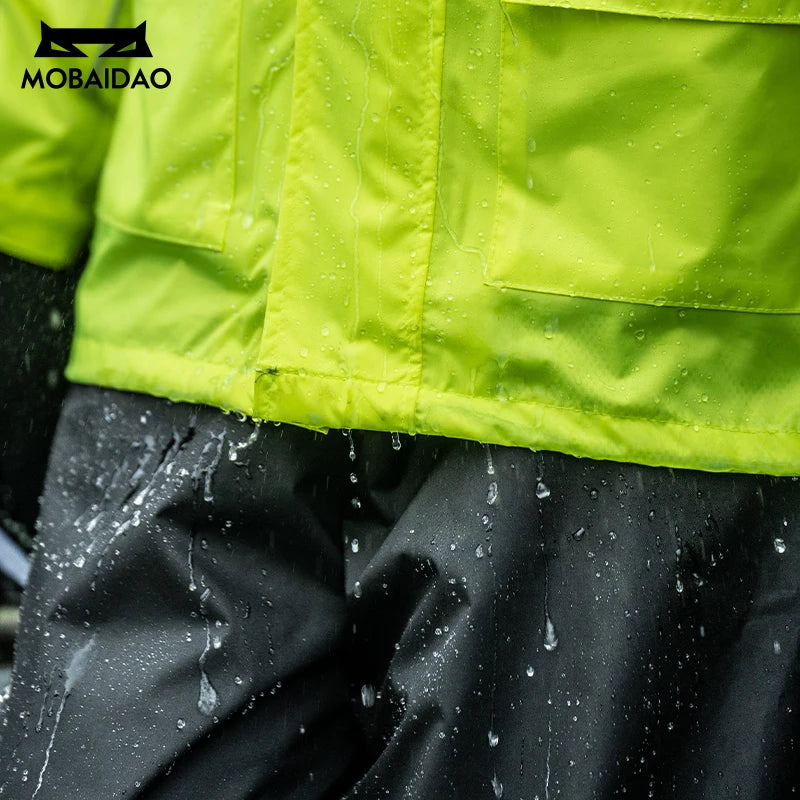 Premium Cycling Rain Suit - Waterproof Jacket & Pants Set
