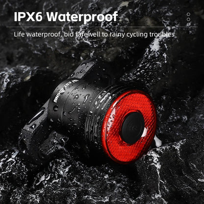 Smart Brake-Sensing Bike Tail Light - USB-C Rechargeable Rear Safety Light