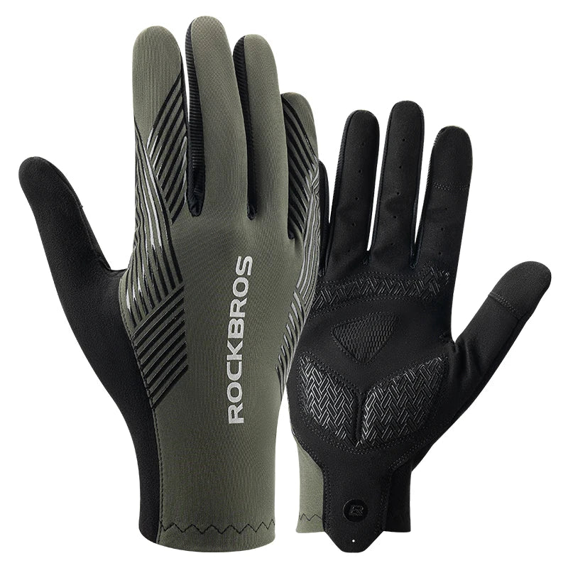 Full Finger Cycling Gloves - Touchscreen & Reflective
