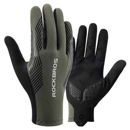 Full Finger Cycling Gloves - Touchscreen & Reflective