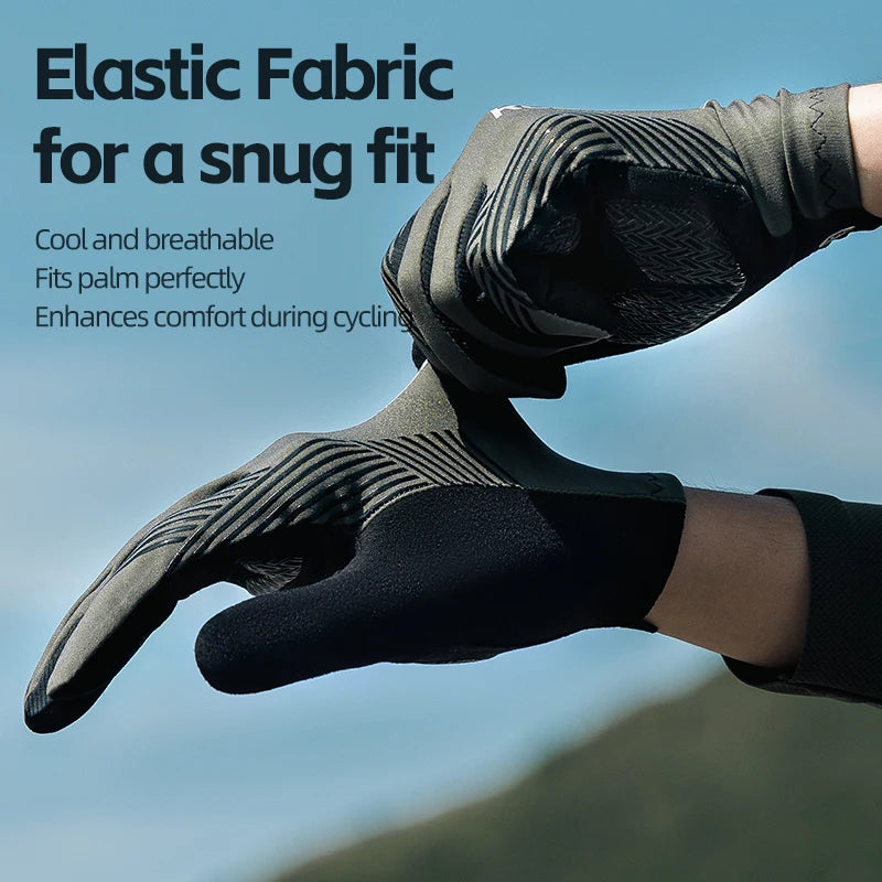 Full Finger Cycling Gloves - Touchscreen & Reflective