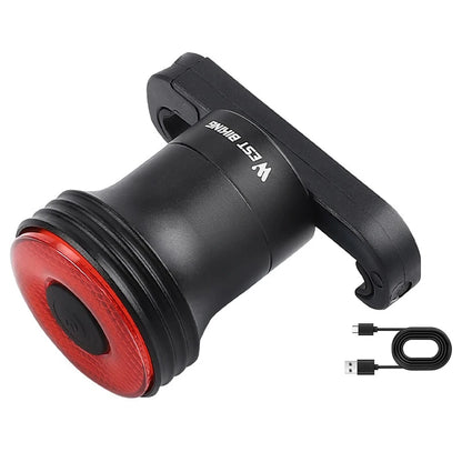 Smart Brake-Sensing Bike Tail Light - USB-C Rechargeable Rear Safety Light