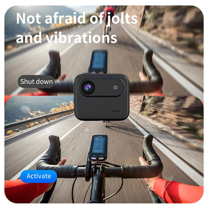 Compact Vlog Camera with Flip Screen - 4K Action Cam for Cycling