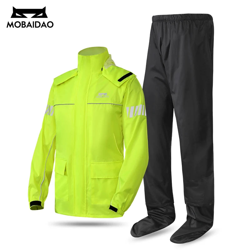 Premium Cycling Rain Suit - Waterproof Jacket & Pants Set