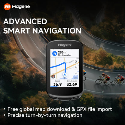 Magene C506 Touchscreen GPS Bike Computer - 2.4" Color Display with Navigation
