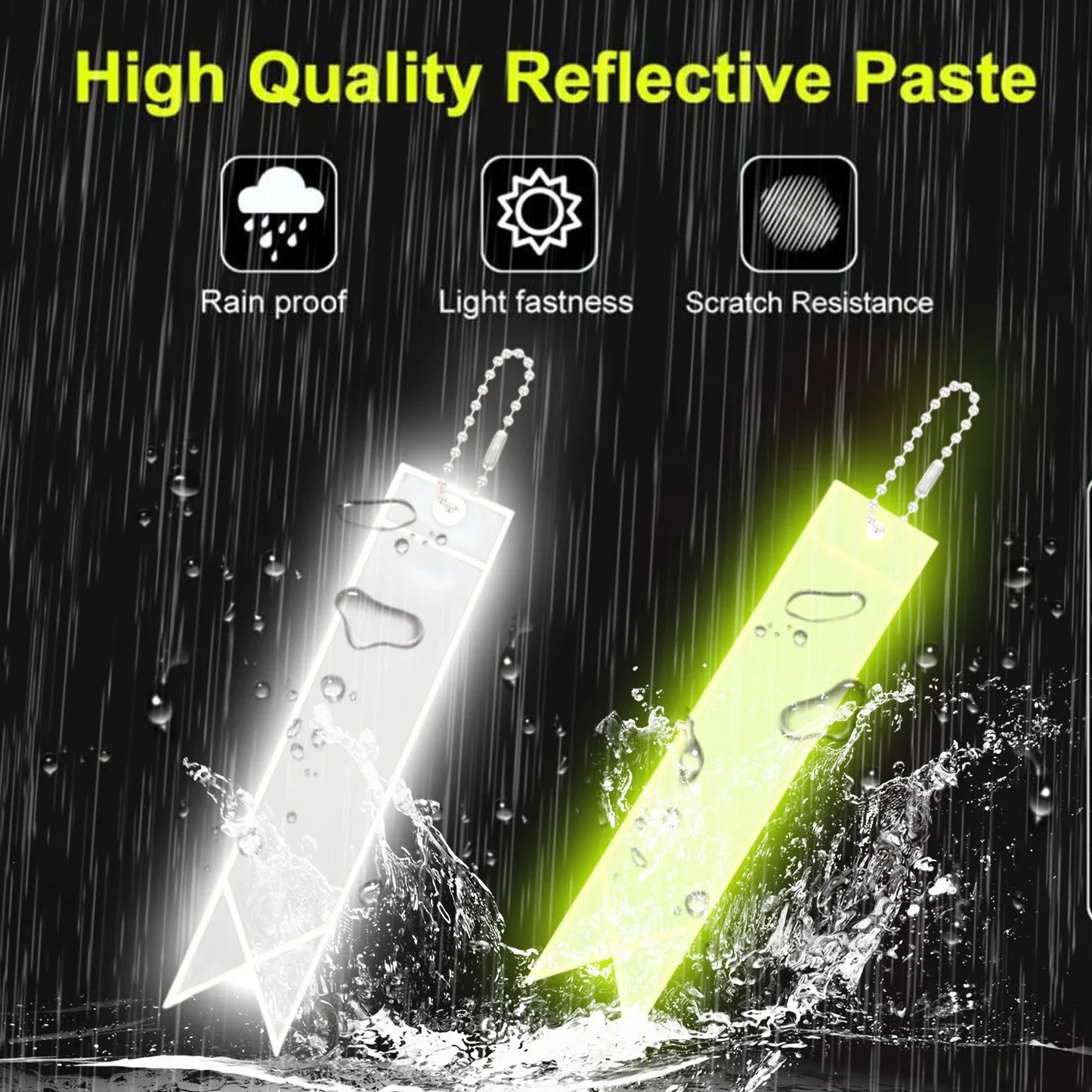 Reflective Safety Tag - High-Visibility Keychain for Bikes & Bags