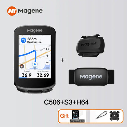 Magene C506 Touchscreen GPS Bike Computer - 2.4" Color Display with Navigation