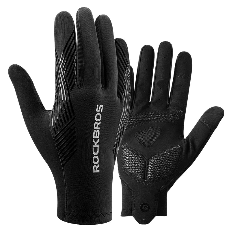Full Finger Cycling Gloves - Touchscreen & Reflective