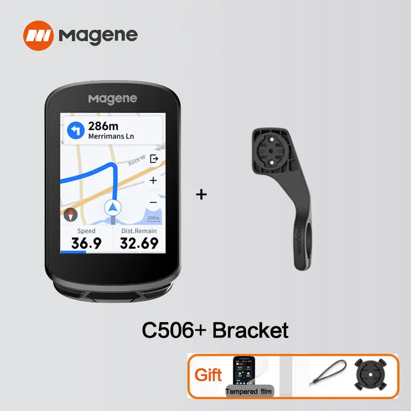 Magene C506 Touchscreen GPS Bike Computer - 2.4" Color Display with Navigation