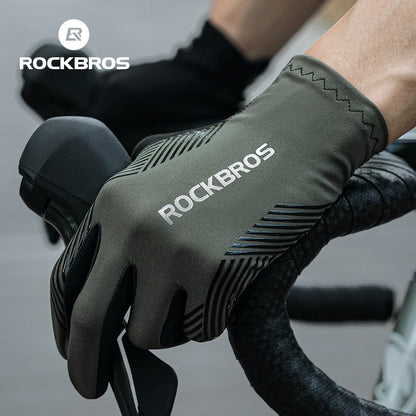 Full Finger Cycling Gloves - Touchscreen & Reflective