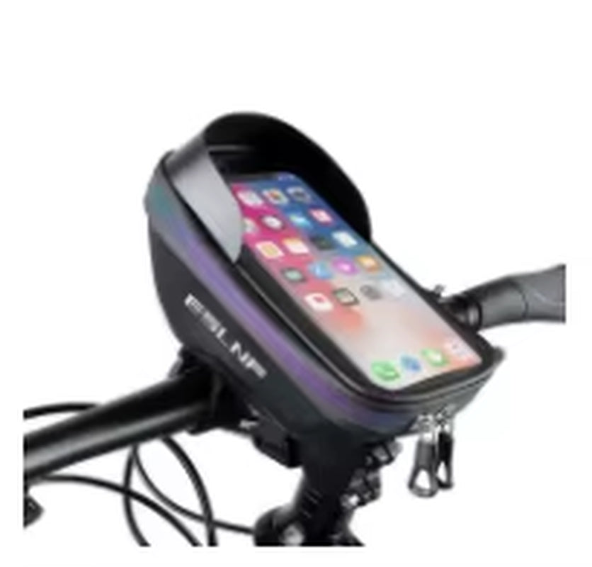 ESLNF Hard Shell Phone Bag Cycling Bag Handlebar Bag Waterproof Large Capacity Touchscreen Compatible Bicycle Accessories