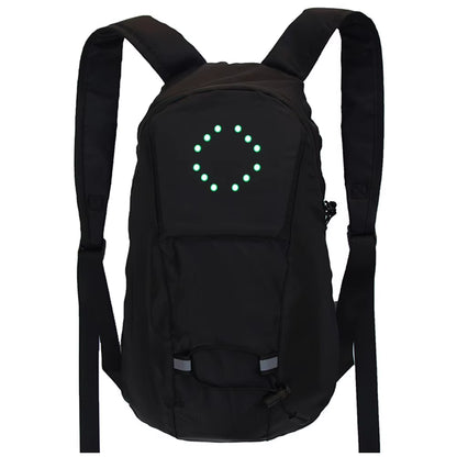 Cycling MTB Bag Safety LED Turn Signal Light Bicycle Running Camping Backpacks