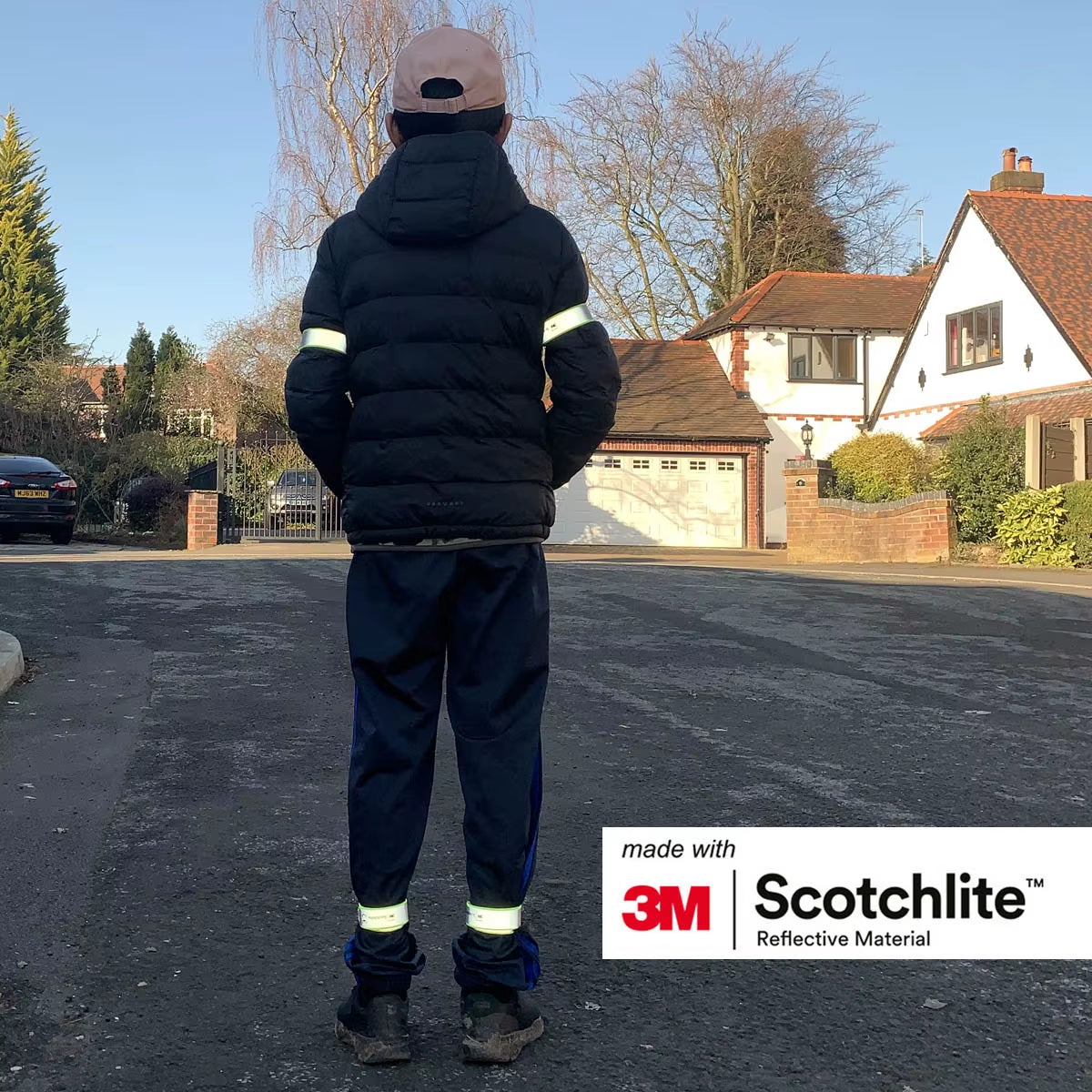 High Visibility Reflective Slap Wrap – Safety Armband for Night Running, Cycling, Walking - Made with 3M Scotchlite